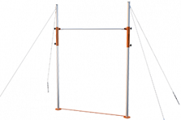 Adjustable high bar incl. Fiber wood veneered rail